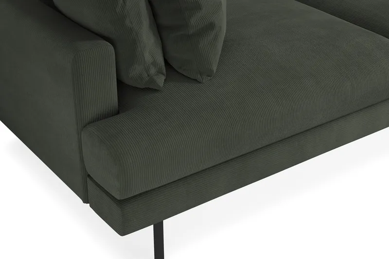 Menard 4-seters Dyp Manchestersofa - Mørk grønn - Møbler - Sofaer - 4 seter sofa