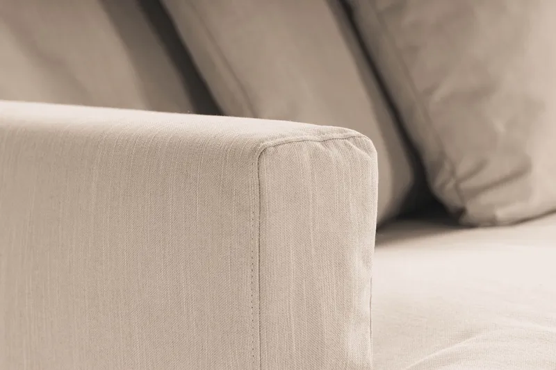 Menard 4-seters Dyp Stoffsofa - Beige - Møbler - Sofaer - 4 seter sofa