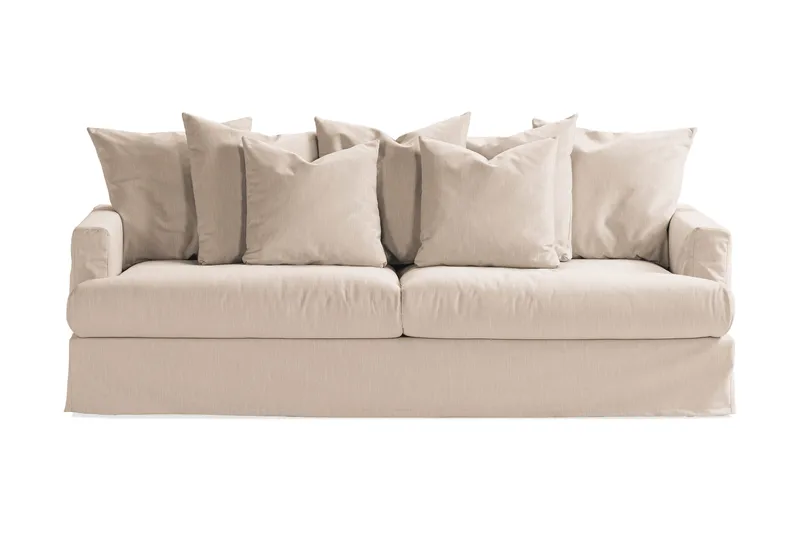 Menard 4-seters Dyp Stoffsofa - Beige - Møbler - Sofaer - 4 seter sofa
