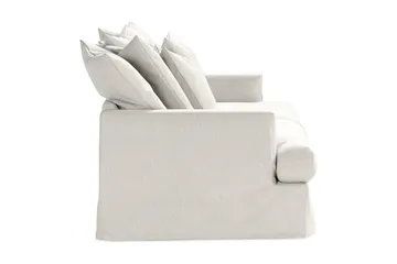 Menard 4-seters Dyp Stoffsofa - Lys grå - Møbler - Sofaer - 4 seter sofa