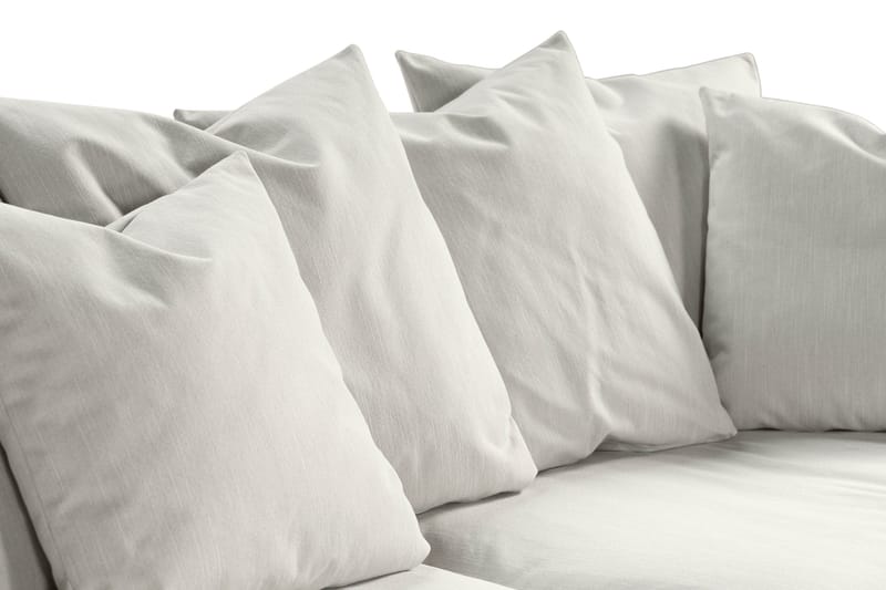 Menard 4-seters Dyp Stoffsofa - Lys grå - Møbler - Sofaer - 4 seter sofa