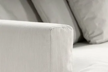 Menard 4-seters Dyp Stoffsofa - Lys grå - Møbler - Sofaer - 4 seter sofa