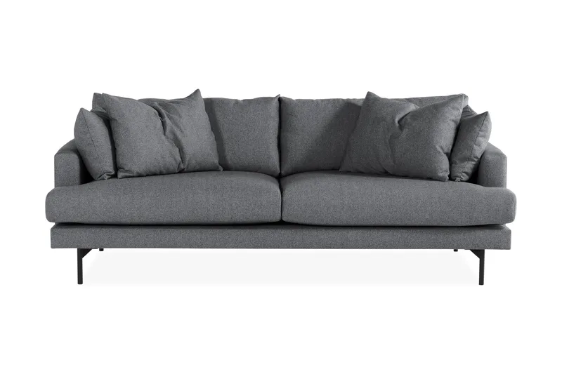 Menard 4-seters Dyp Stoffsofa - Mørk grå - Møbler - Sofaer - 4 seter sofa