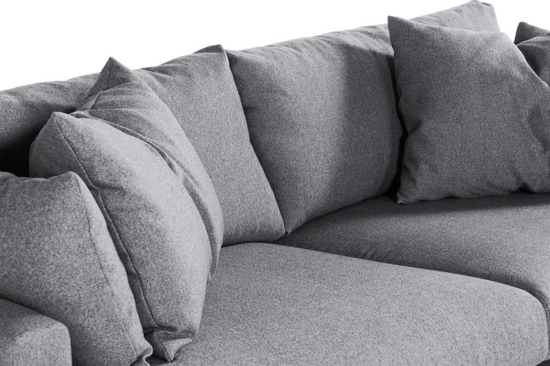 Menard 4-seters Stoffsofa - Grå - Møbler - Sofaer - 4 seter sofa