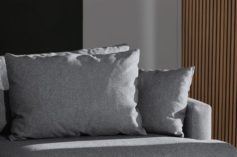 Menard 4-seters Stoffsofa - Grå - Møbler - Sofaer - 4 seter sofa