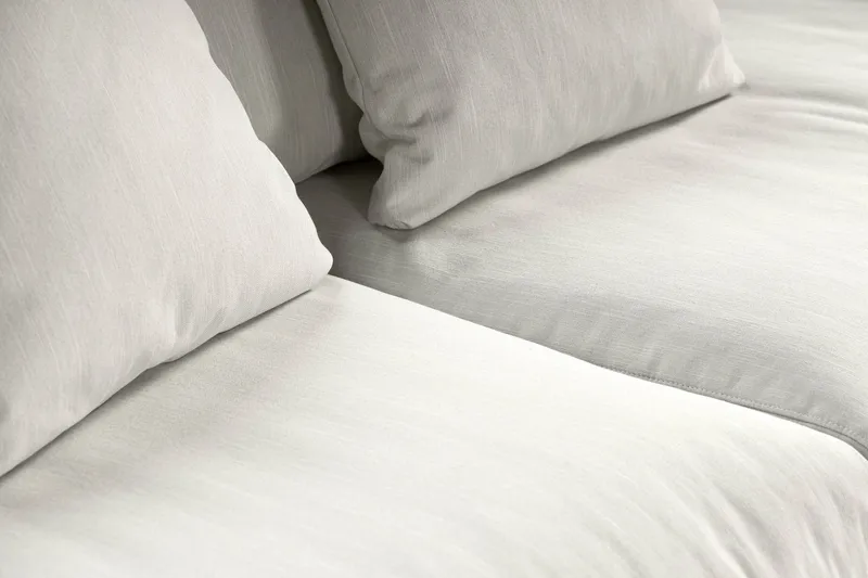 Menard 4-seters Stoffsofa - Lys grå - Møbler - Sofaer - 4 seter sofa