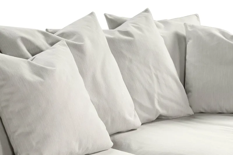 Menard 4-seters Stoffsofa - Lys grå - Møbler - Sofaer - 4 seter sofa