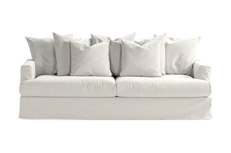 Menard 4-seters Stoffsofa - Lys grå - Møbler - Sofaer - 4 seter sofa