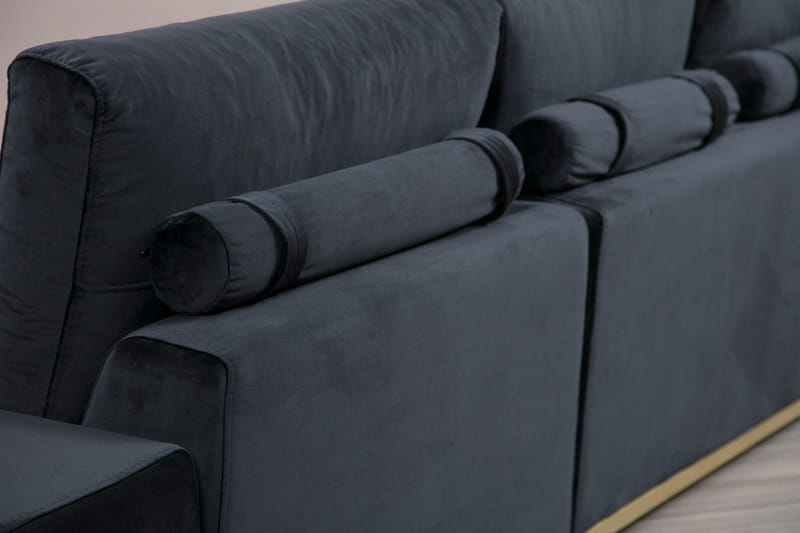 Mezonzo 4-seter Sofa - Svart - Møbler - Sofaer - 4 seter sofa