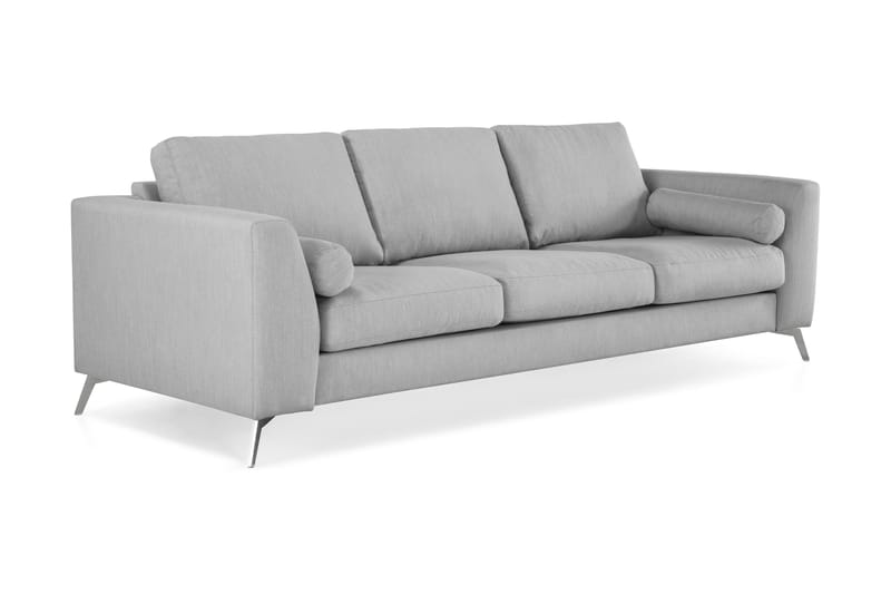 Ocean Lyx 3-seters Stoffsofa - Grå - Møbler - Sofaer - 4 seter sofa
