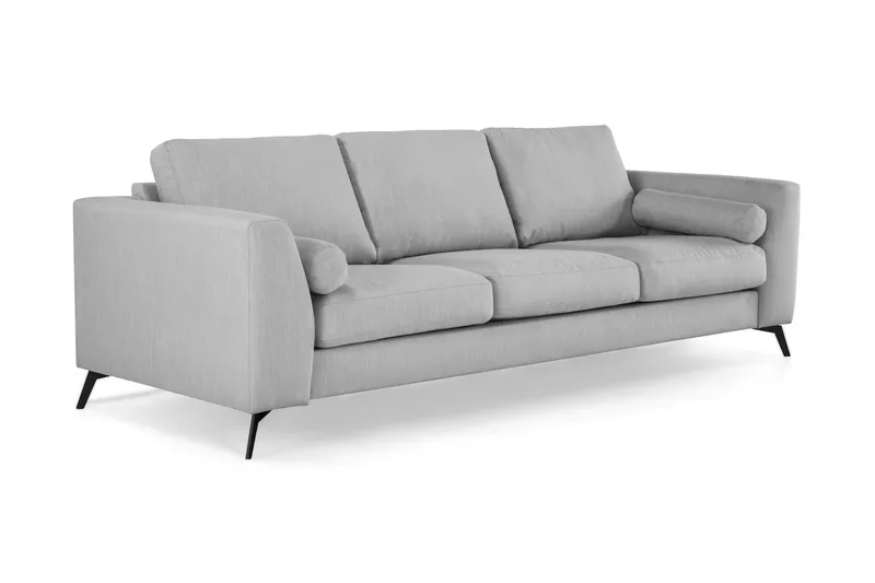 Ocean Lyx 3-seters Stoffsofa - Grå - Møbler - Sofaer - 4 seter sofa