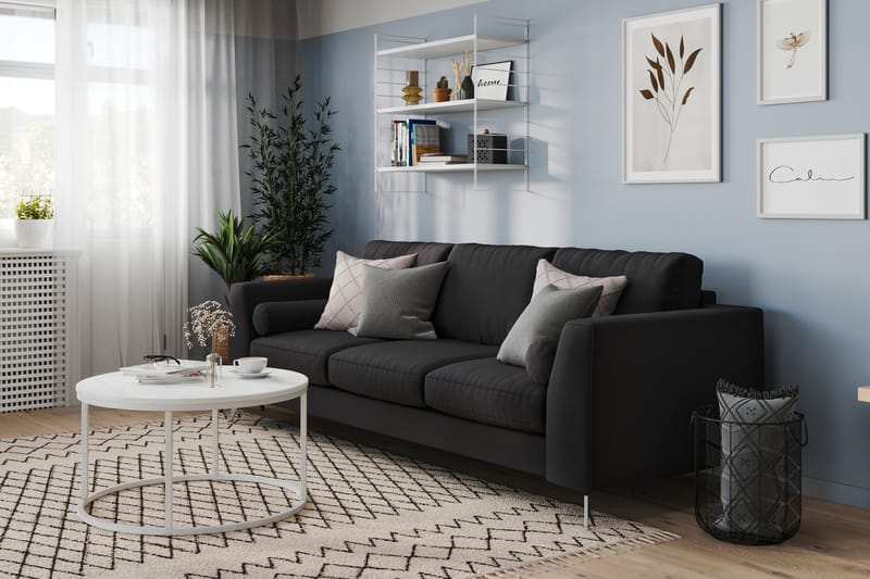 Ocean Lyx 4-seter Sofa - Svart - Møbler - Sofaer - 4 seter sofa