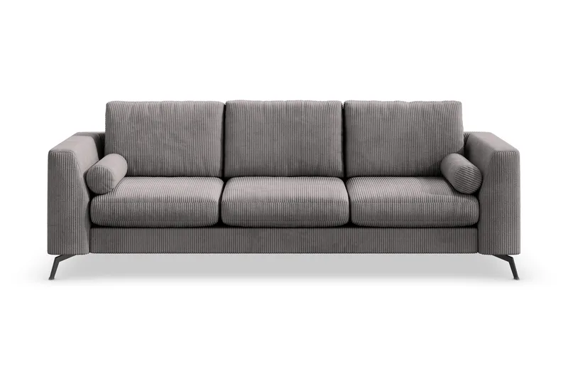 Ocean Lyx 4-seters Manchestersofa - Mørk grå - Møbler - Sofaer - 4 seter sofa