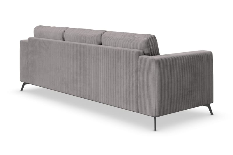 Ocean Lyx 4-seters Manchestersofa - Mørk grå - Møbler - Sofaer - 4 seter sofa