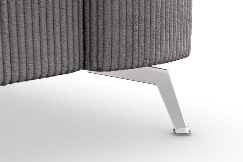 Ocean Lyx 4-seters Manchestersofa - Mørk grå - Møbler - Sofaer - 4 seter sofa