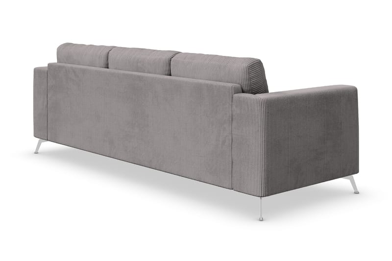 Ocean Lyx 4-seters Manchestersofa - Mørk grå - Møbler - Sofaer - 4 seter sofa