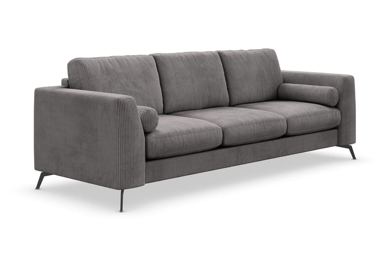 Ocean Lyx 4-seters Manchestersofa - Mørk grå - Møbler - Sofaer - 4 seter sofa