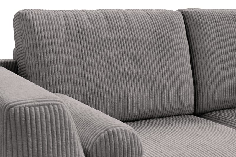Ocean Lyx 4-seters Sofa - Mørkegrå/Krom - 4 seter sofa
