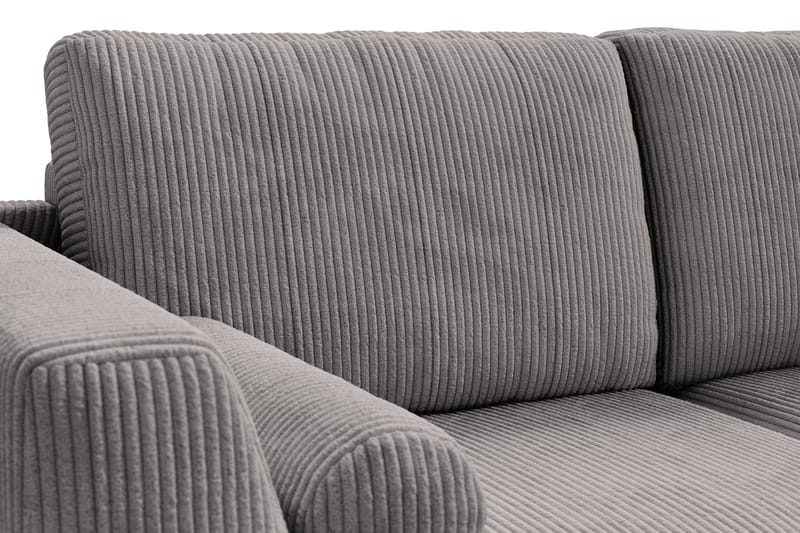 Ocean Lyx 4-seters Sofa - Mørkegrå/Svart - 4 seter sofa