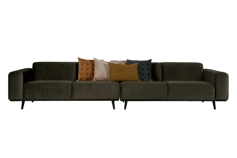 Statement 4-seters Fløyelssofa - Grønn - Møbler - Sofaer - 4 seter sofa