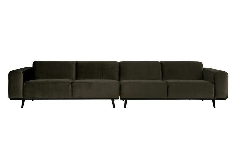 Statement 4-seters Fløyelssofa - Grønn - Møbler - Sofaer - 4 seter sofa