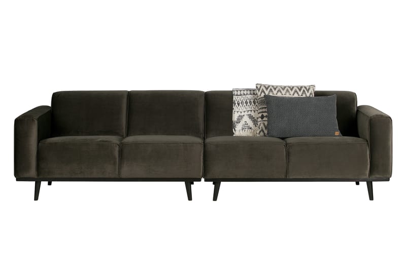 Statement 4-seters Fløyelssofa - Grønn - Møbler - Sofaer - 4 seter sofa
