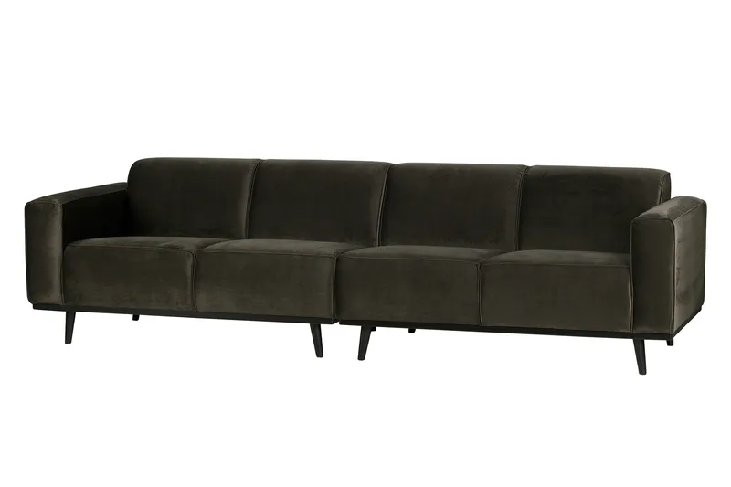 Statement 4-seters Fløyelssofa - Grønn - Møbler - Sofaer - 4 seter sofa