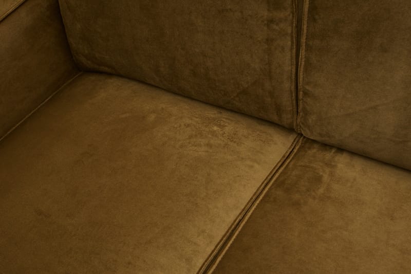 Statement 4-seters Fløyelssofa - Honninggul - Møbler - Sofaer - 4 seter sofa