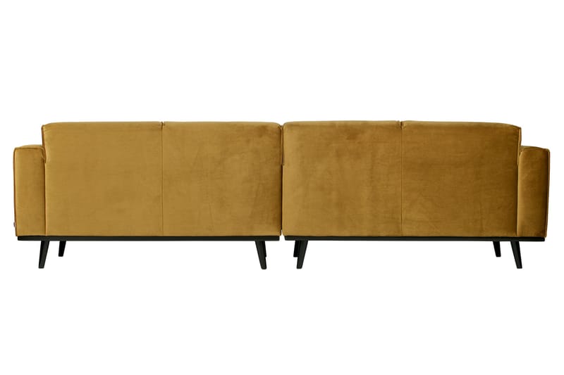 Statement 4-seters Fløyelssofa - Honninggul - Møbler - Sofaer - 4 seter sofa