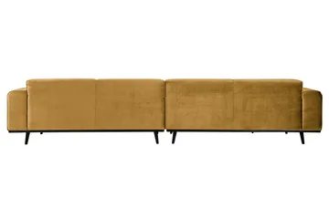Statement 4-seters Fløyelssofa - Honninggul - Møbler - Sofaer - 4 seter sofa