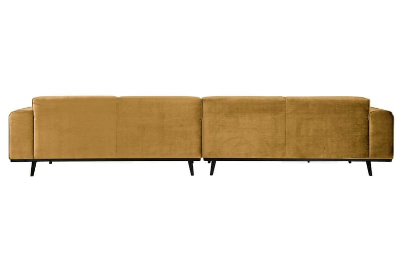Statement 4-seters Fløyelssofa - Honninggul - Møbler - Sofaer - 4 seter sofa
