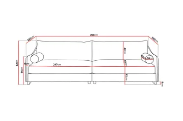 4-sits Soffa Scandinavian Choice Storm 26 - Møbler - Sofaer - 4 seter sofa