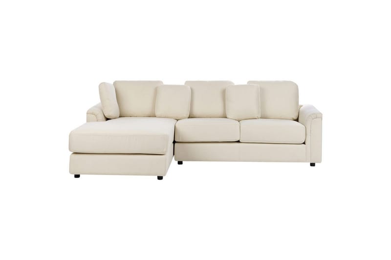 4-sitssoffa Beliani Kohlo Beige/svart, Högervänd Beige||Black Left-faced - Møbler - Sofaer - Sofagrupper