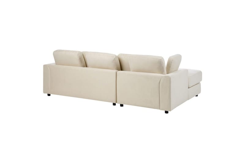 4-sitssoffa Beliani Kohlo Beige/svart, Högervänd Beige||Black Left-faced - Møbler - Sofaer - Sofagrupper