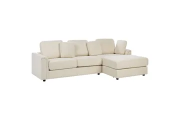 4-sitssoffa Beliani Kohlo Beige/svart, Högervänd Beige||Black Right-faced - Møbler - Sofaer - Sofagrupper