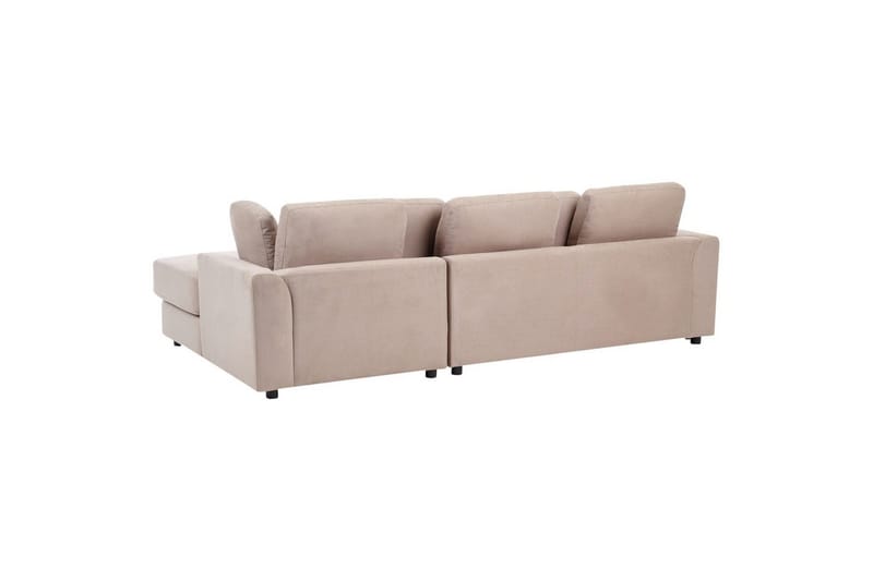 4-sitssoffa Beliani Kohlo Beige/svart, Högervänd Taupe Right-faced - Beige - Møbler - Sofaer - Sofagrupper