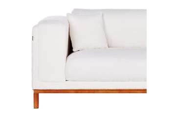 4-sitssoffa Beliani Veng Beige, ljust trä White||Light colored wood - Møbler - Sofaer - 4 seter sofa