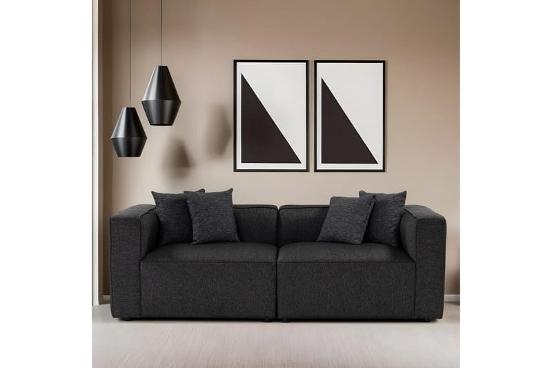 Abbas 2-seters Sofa - Antrasitt - Møbler - Sofaer - Modulsofaer - Komplett modulsofa