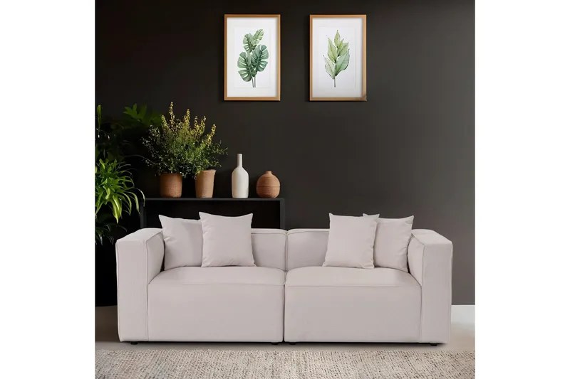 Abbas 2-seters Sofa - Ecru - Møbler - Sofaer - Modulsofaer - Komplett modulsofa