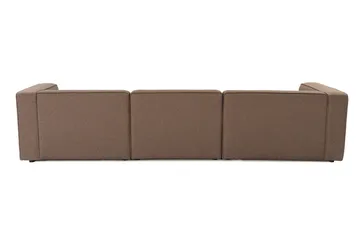 Abbas 4-seters Sofa med Divan - Brun - Møbler - Sofaer - Sofa med sjeselong