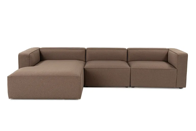 Abbas 4-seters Sofa med Divan, Brun