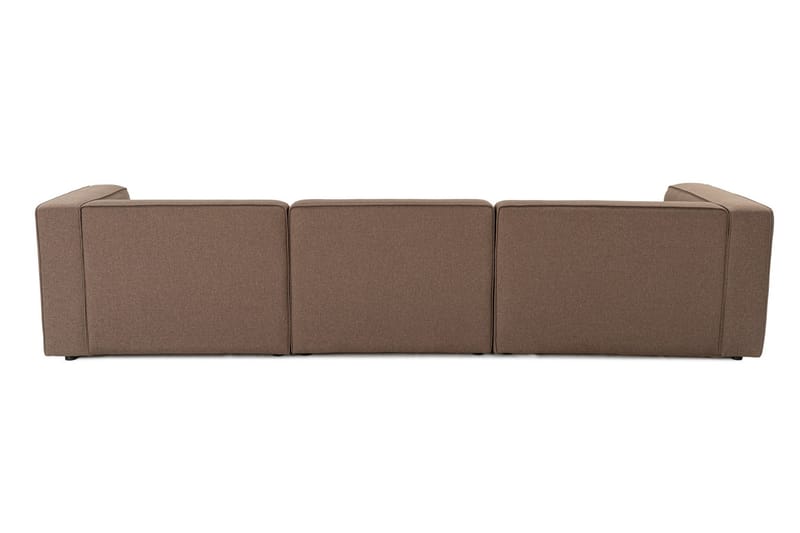 Abbas 4-seters Sofa med Divan - Brun - Møbler - Sofaer - Sofa med sjeselong