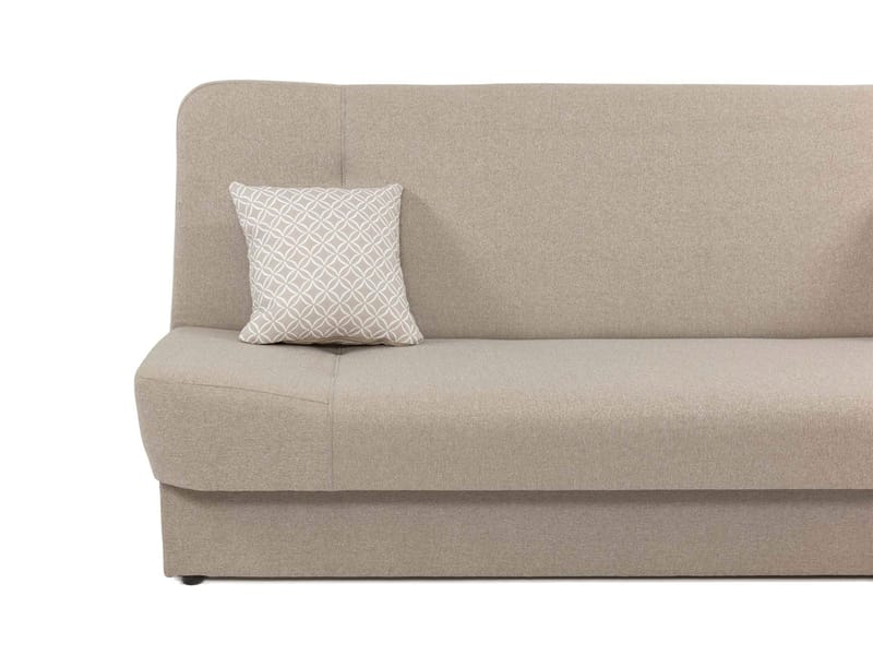 Abron 3-seters sovesofa med oppbevaring - beige - Møbler - Sofaer - Sovesofaer