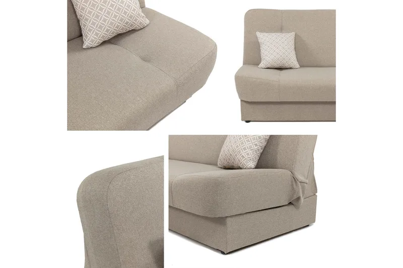 Abron Sofa 3-seter - Beige/Brun - Møbler - Sofaer - Sovesofaer