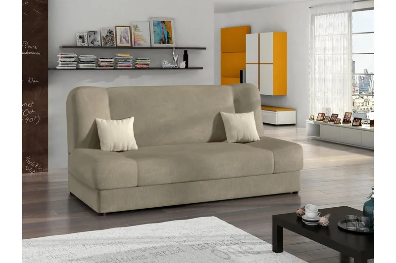 Abron Sofa 3-seter - Beige/Brun - Møbler - Sofaer - Sovesofaer