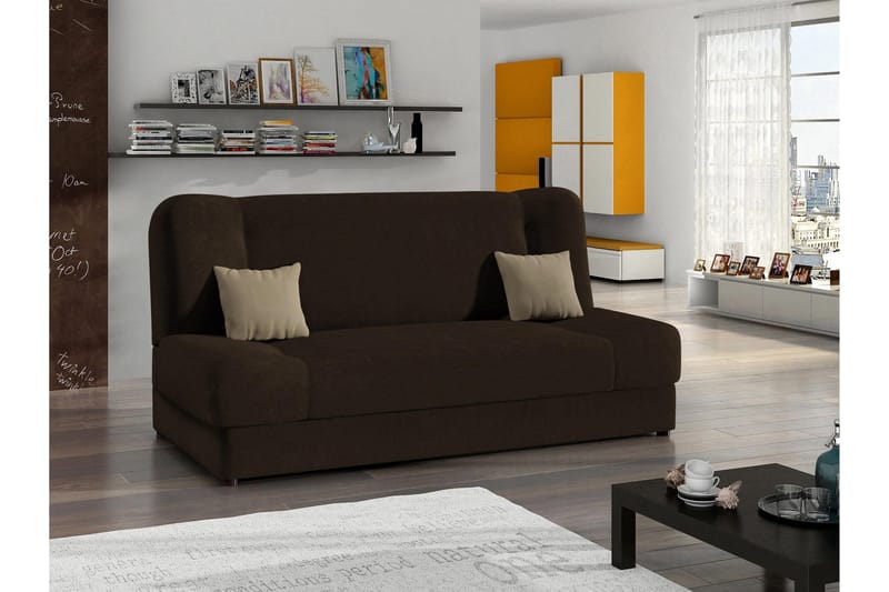 Abron Sofa 3-seter - Brun/Beige - Møbler - Sofaer - Sovesofaer