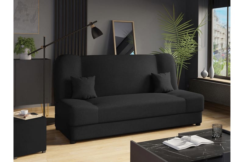 Abron Sofa 3-seter - Svart - Møbler - Sofaer - Sovesofaer