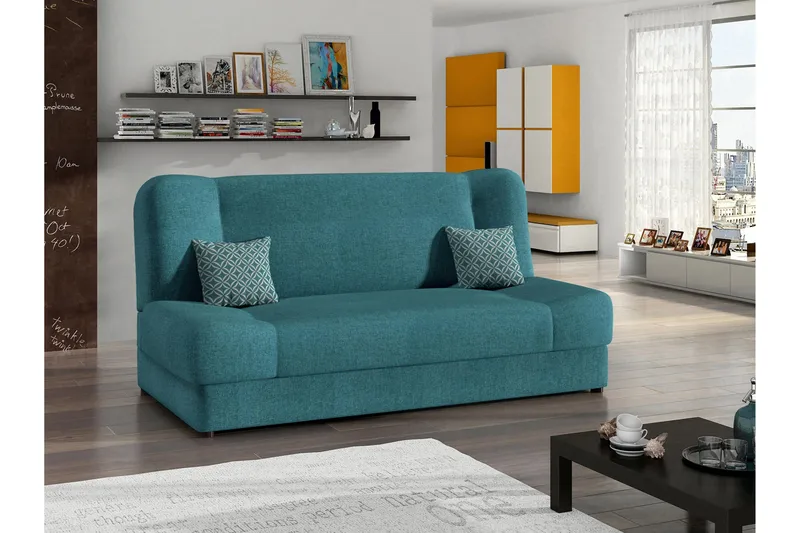 Abron Sofa 3-seter - Turkis - Møbler - Sofaer - Sovesofaer