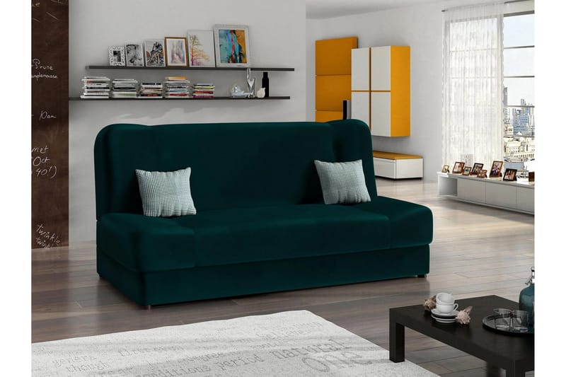 Abron Sofa 3-seter - Turkis/Flerfarget - Møbler - Sofaer - Sovesofaer