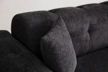 Adelphe 4-seters Sovesofa - Svart - Møbler - Sofaer - Sovesofaer